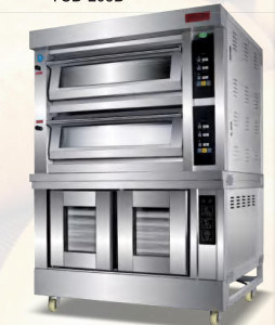 Combination Baking Oven Bread Machines With Proofer Electric 2 In 1 Deck Bread Baking